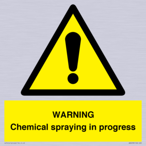 WARNING Chemical spraying in progress